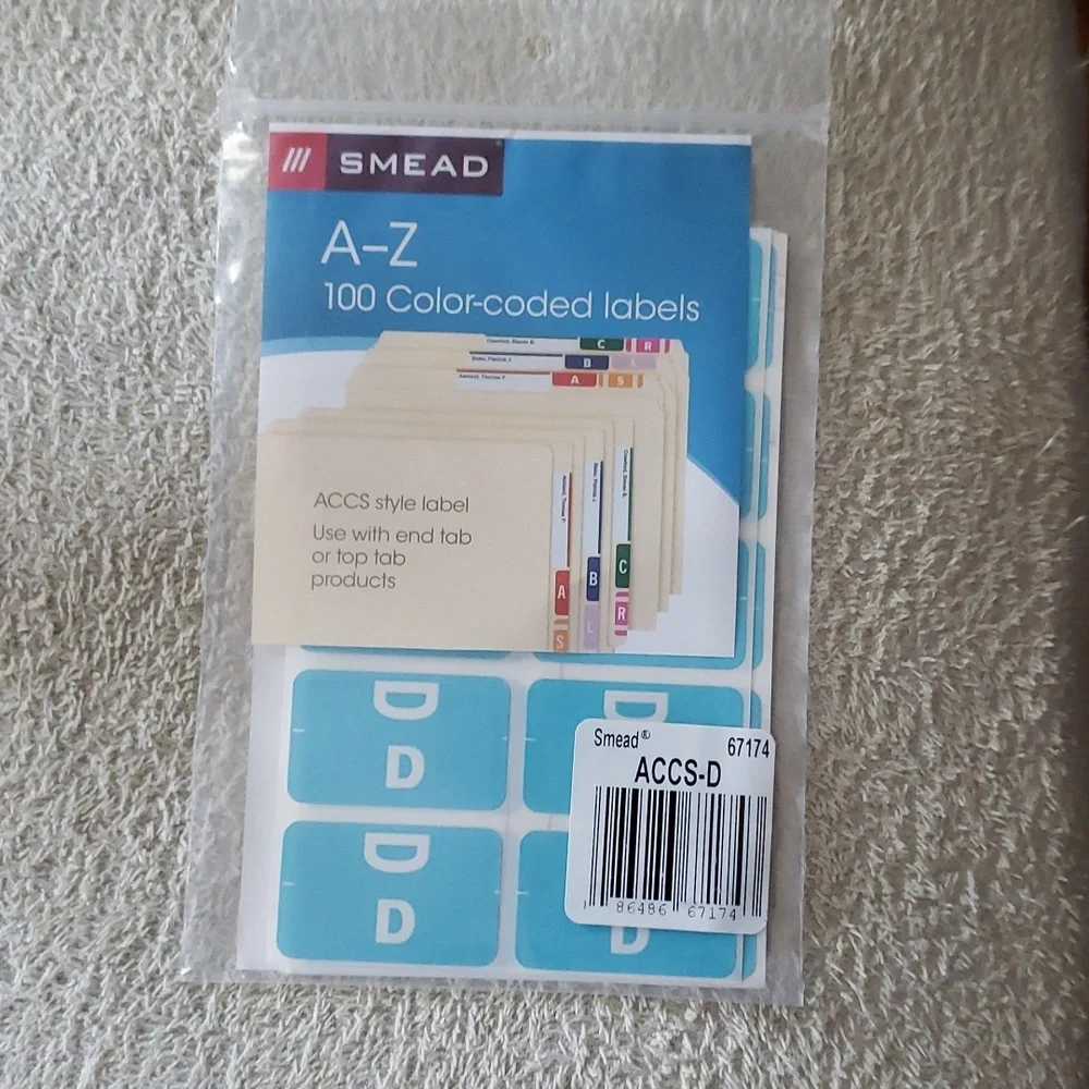 New Smead Color Labels